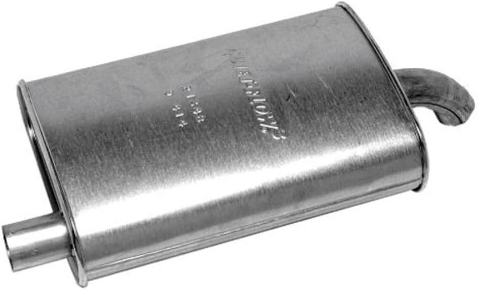 Walker Quiet-Flow SS 21348 Direct Fit Exhaust Muffler 1.75" Inlet (ID) 2" Outlet (OD) for Dodge Ram 1500