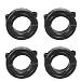 5/8" Bore Double Split (0.63) Shaft Collar Black Oxide Set Screw Style (4 PCS)