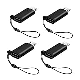 USB C to Micro USB Adapter, 4 Pieces USB Type C Female to Micro Male Adapter for Samsung Galaxy S7 S7Edge S5 S4 Huawei P Smart P10 Lite P9