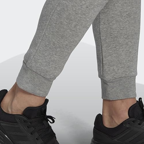 Adidas Mens Essentials Fleece Regular Tapered Pants Medium Grey Heather/Black XX-Large - image 7