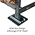 Woodhaven 3 Foot Black Firewood Rack With Cover - Metal Log Holder - Made In USA - Strong Powder Coat Finish - Indoor Outdoor Firewood Storage