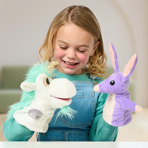 Bluey 18054 2-Pack Of Plush | Unicorse And Bob Bilby Puppets thumb #1