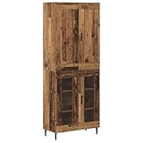 【Design contemporain】Ce meuble présente un style moderne avec des lignes délicates et un ornement minimal, parfait pour les décors actuels. En bois d'ingénierie et en verre, il mesure 69,5 x 34 x 180 cm, offrant une solution de rangement pratique et stylée pour différents besoins dans le salon ou la salle à manger.