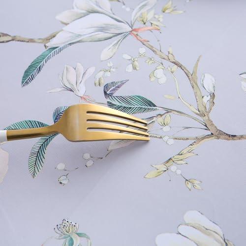 Pioggia SXB-01 Heavy Weight Vinyl Tablecloth Waterproof Oil-Proof Pvc Table Cloth Stain-Resistant Easy Care Plastic Table Cover thumb #6
