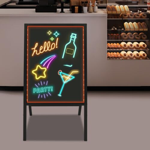 Pizarra LED para noticias con pantalla LED para menús, para hogares, bodas, restaurantes, hoteles, tiendas, centros comerciales, supermercados, clubes, etc