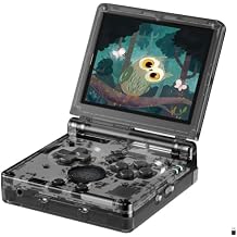 Anbernic RG35XXSP Flip Retro Handheld Game with 3.5 Inch IPS Screen Linux System Built-in 64G TF Card 5532 Games Support 5G WiFi Bluetooth TV OutputTransparent Black-new