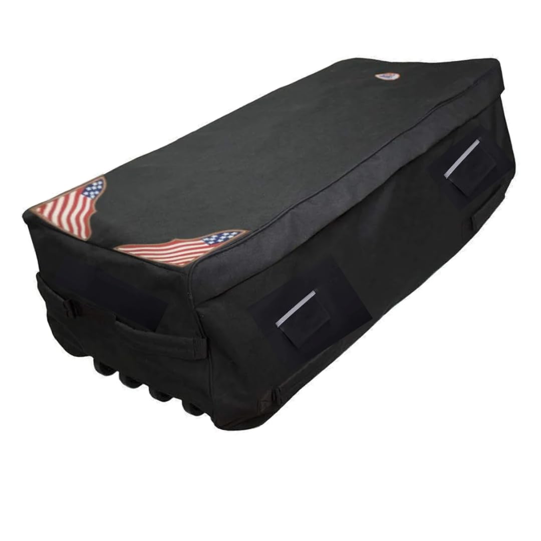 Derby OriginalsRolling Bale Bag with Ventilation Windows and Patriotic Leather Accents (Black)