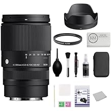 Sigma 16-300mm f/3.5-6.7 DC OS Contemporary Lens Compatible with Canon RF APS-C Bundle with UV Filter + Cleaning Kit + Microfiber Cloth 4 Items