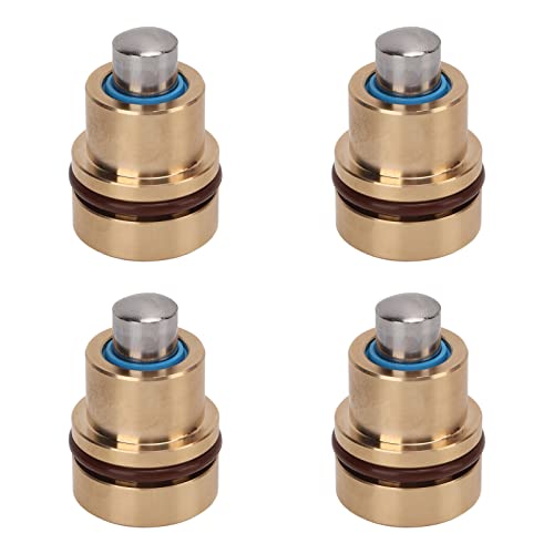 Joystick Handle Bullet, 4PCS Joystick Handle Bullet Goma Sellado Metal Push Rod Bullet Head Excavadora Accesorios Cover