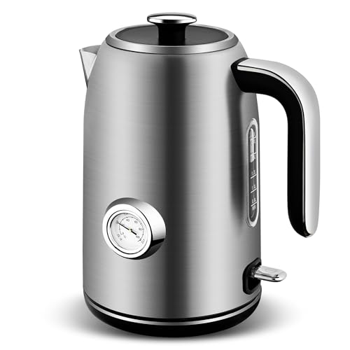 Pukomc Electric Kettle,1.7L Stainless Steel Electric tea kettle with Temperature