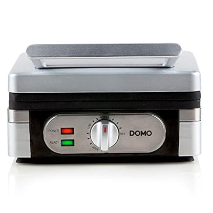 DOMO DO9047W/N Waffeleisen - Waffelautomat - Doppelwaffeleisen für Belgische Waffeln - Antihaftbeschichtung - 1400W – Edelstahl – Bild 5