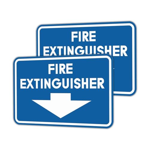 Image of Signs ByLITA Classic Framed Fire Extinguisher (Blue) - X-Large 2 Pack