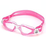 Aqua Sphere Kayenne Jr Kids Swim Goggles - Junior Oversized Anti-Scratch Lens Design, Comfortable Allergenic Leak Free Fit | Unisex Children, Clear Lens, Pink/White Frame, One Size - Image 3