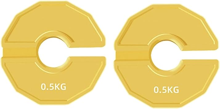2PCS Gym Micro-Type Plates Dumbbell Fractional Weight Plate Rubber Fractional Weight Plates Plates Add-on Aperture 35mm 0.5KG