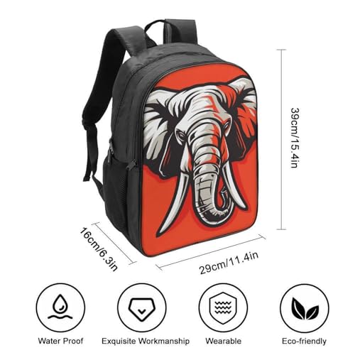 Sac accessoire de mode enfant éléphant imprimé 3D relief sac à dos - 2