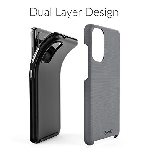 Image of Crave for Samsung Galaxy S20 Case, Shockproof Protection Dual Layer Case for Samsung Galaxy S20 5G (6.2 inch) - Slate