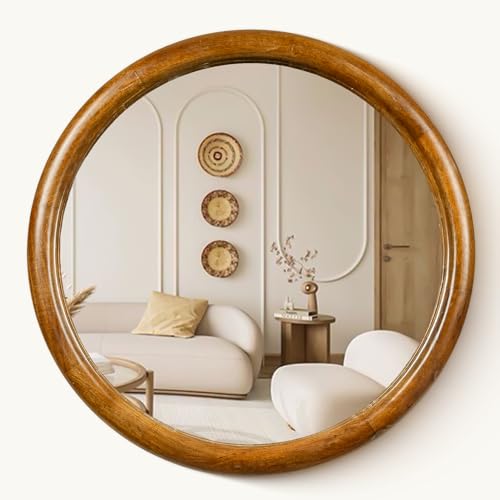 DREAMY WALLS 31'' Round Wall HD Mirror for Living Room, Entryway,...