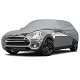 4 Layer Lightweight Custom Fit Car Cover for Mini Cooper S 2000-2021 Durable Dustproof Full Coverage Windproof with Mirror Pockets