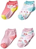 Stride Rite Little Girls' 4 Pack Doodle Floral and Dot Quarter