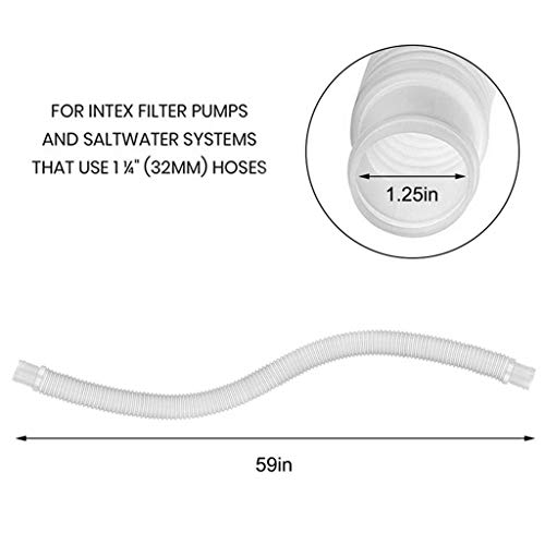 Mangueira de substituição homozy para piscinas acima do solo, acessório de bomba de piscina com 3,18