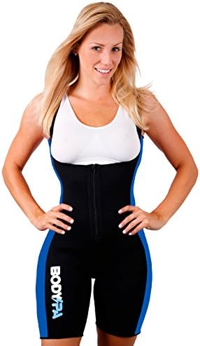 Sauna Suit Neoprene Gym Sport Aerobic Boxing Workout (Blue, Medium) 13833