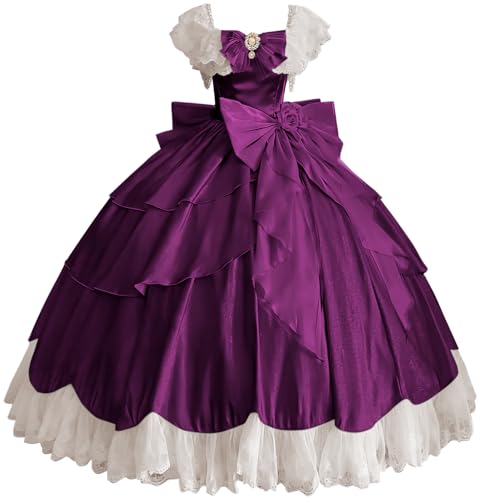 TRHTX Square Neck Fuchsia Victoria Ball Gown Satin Bridal Gown Lace Beaded