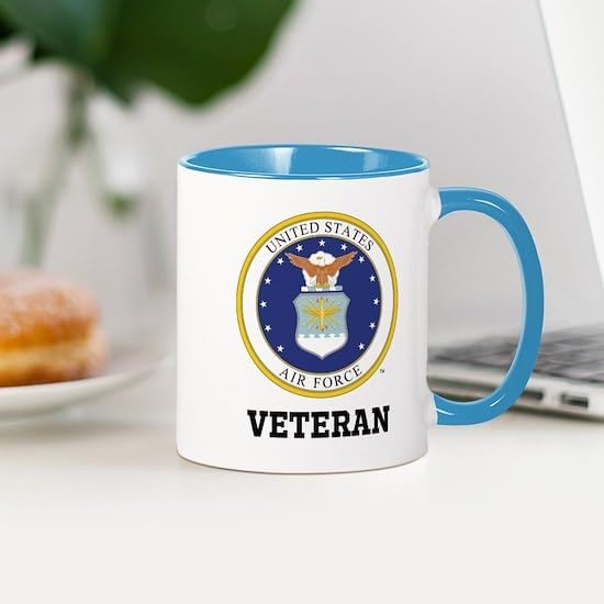 CafePress Custom Personalized Personalized Air Force Veteran Mugs 11 oz (325 ml) Ceramic Coffee Mug