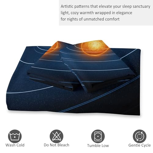 Housse de couette 200x200 système solaire pour décorer une chambre d'ado moderne - 8