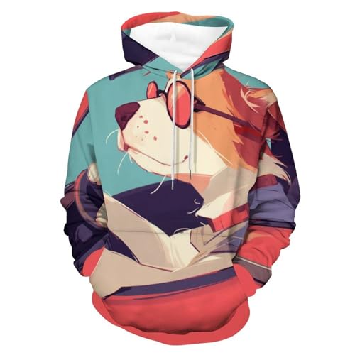 Hoodie Chien conduisant Une Voiture Idéal pour Vos Sorties Casual en Ville