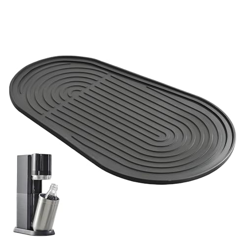 NXPUXP Alfombrilla de Silicona Compatible con Máquina Soda Duo,Base de Silicona que Protege la Encimera de la Cocina,Accesorio para Gaseador de Agua de Soda(para Sodastream DUO)