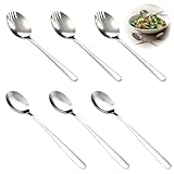 Questo set di posate per insalata in acciaio inox è realizzato in materiale robusto e consente di mescolare e servire l’insalata in modo efficace. La superficie è liscia e piacevole al tatto, permettendo ai cucchiai da insalata di stare saldamente in mano e di mantenere la loro forma anche con un utilizzo frequente. Un supporto pratico per cucina e sala da pranzo.