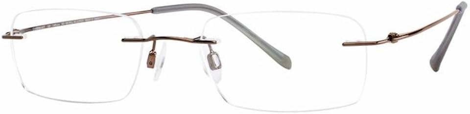 CHARMANT Titanium Eyeglasses 8333E Brown BR Optical Frame