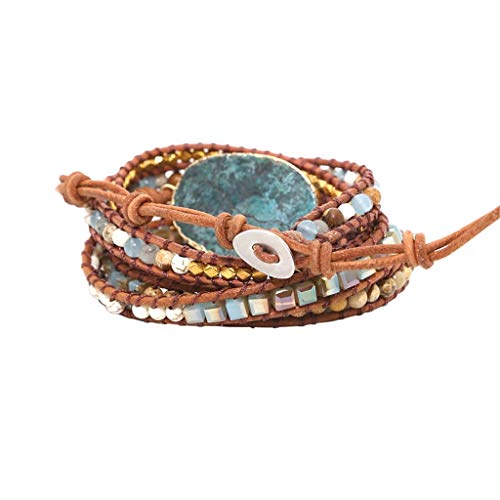 Cadeau en Pierre Bangle en Cuir Bohème : Offrez un Bijou de Charme Unique en 2025