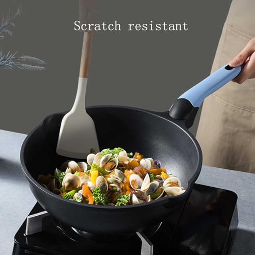 Wok negro con tapa antiadherente de 28 cm miniatura 3