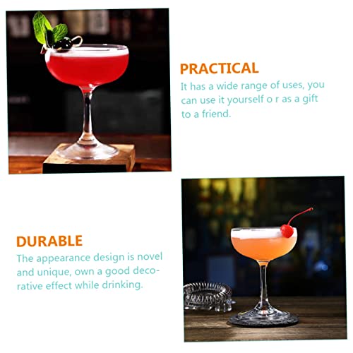 NOLITOY 4 Pcs copo de coquetel retrô copos coloridos transparente vinho copos de vidro copos de mart