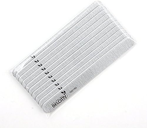 10 PCS Professional ZEBRA STRAIGHT nail file EB-180/56 (Grit #80/100)