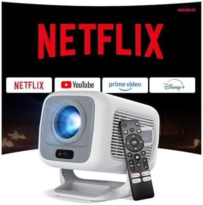 [Officially Liscensed App]WEMI Smart Portable Mini Projector Auto...