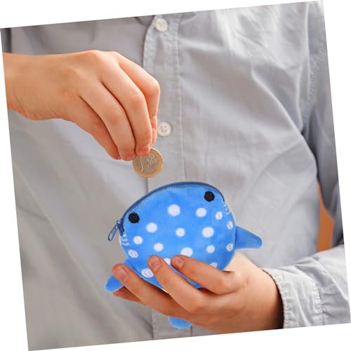 Beaupretty 2pcs Cute Plush Purse for Boys and Girls Soft Zipper Pouch for Keys and Items Multi-functional and Stylish Storage3