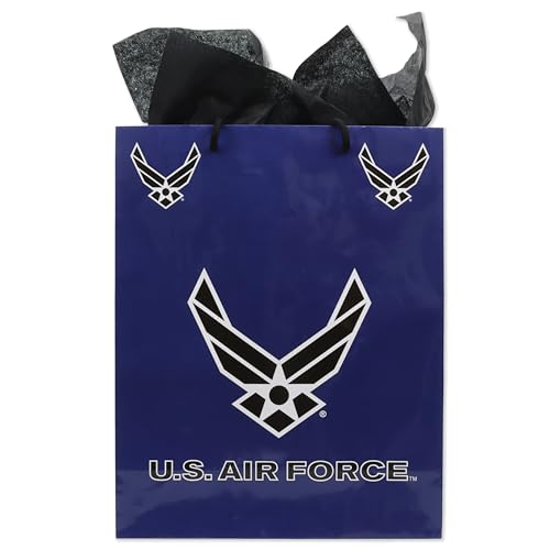 Havercamp U.S. Air Force Gift Bag – 1 Pc. - Proudly Displaying the Official U.S. Air Force Logo & Emblems. This Air Force bag makes every gift exceptional