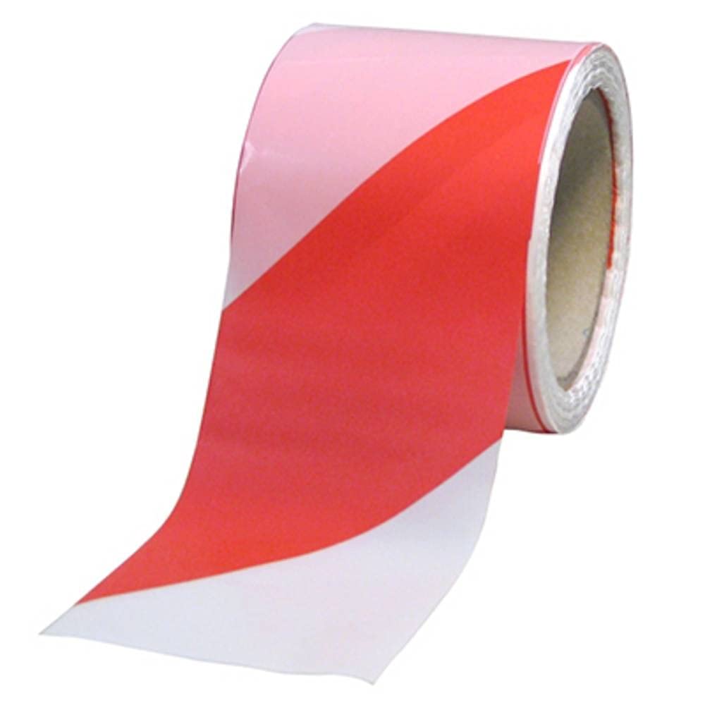 Ruban de délimitation indéchirable en polyéthylène 500 mètres rouge blanc