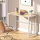GreenForest Kleiner Schreibtisch Klappbar 100 x 48 cm, Keine Montage Erforderlich Schreibtisch Klappschreibtisch, Home Office Klappbarer Schreibtisch, Beige