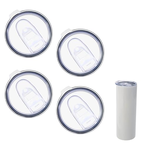 4 Pack Tumbler Lid Compatible with Hogg 20oz, Spill-proof and Splash-resistant Silicone Sliding Covers Fit for Hogg Tumbler Replacement Lid