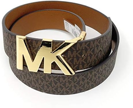 MICHAEL Michael Kors MK Signature Monogram Logo Reversible Belt (Large)