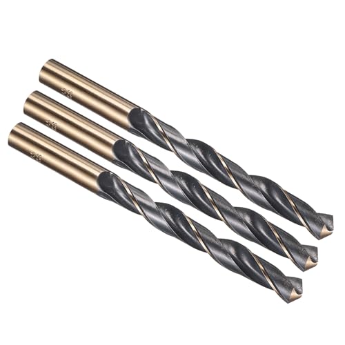 Foret de 12,5 mm HSS 4341 PATIKIL tige droite lot de 3 pour perçage métal
