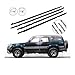 4PCS Outer Windows Rubber Weatherstrip Door Sealing Belt Moulding Trim Compatible for Toyota Land Cruiser LC80 80 Series LX450 1991-1998(LC80 Black)