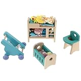 Abaodam Mini Muebles de Cocina de Madera para Muñecas Juego de Decoración Miniatura para Casas de Muñecas Accesorios de Tela Tamaño Pequeño Adecuado Niñas Juguetes Creativos para