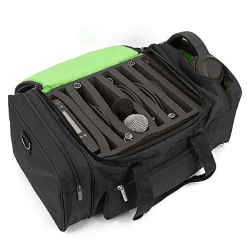 Cm Cable Bag For Dj Equipment And Dj Accessories - Premium Gig Bag Microphone Case With Cable Storage Dividers And Padded Pockets For Wireless Mics, Mixers, Headphones And More Audio Accessories #TOP28