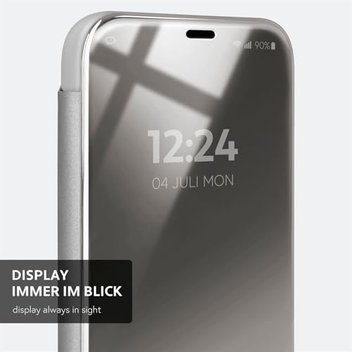 Étui de protection Apple iPhone 13 mini moex Clear View rabat miroir brillant - 4