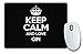 Price comparison product image Duke Gifts BLACK Keep Calm and Love Gin Mouse Mat COLOUR 2511