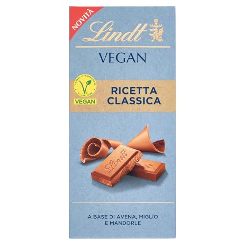 Lindt Vegan Smooth Chocolate Vegano, chocolate Lindt, cremoso, chocolate con frutos secos, 100 g